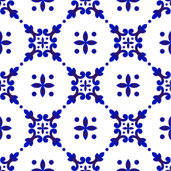 Cute blue pattern — Stock Vector
