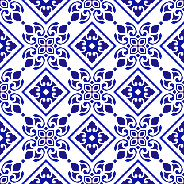 Blütenblaues Muster — Stockvektor
