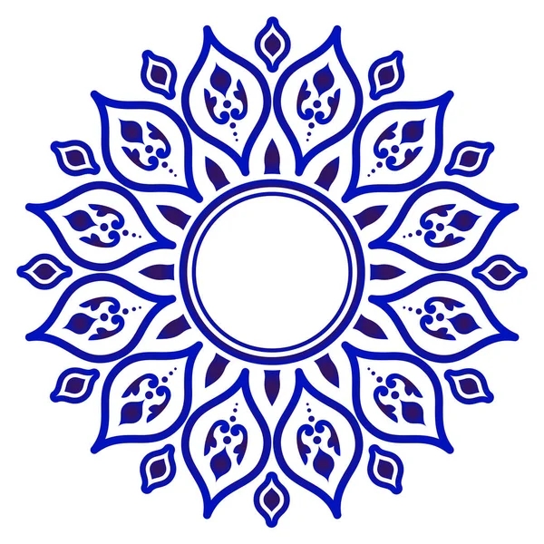 Голубой цветочный вектор — стоковый вектор
