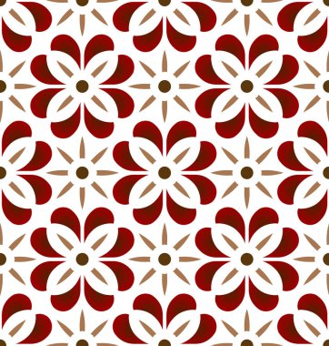 sevimli kiremit desen vektörü