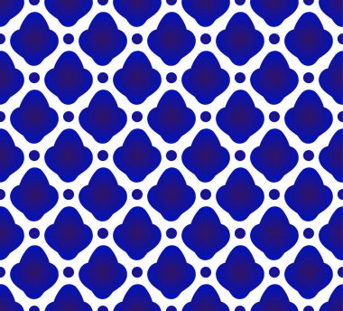 şirin seramik desen mavi ve beyaz