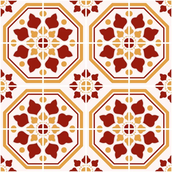 Vintage tile pattern — Stock Vector