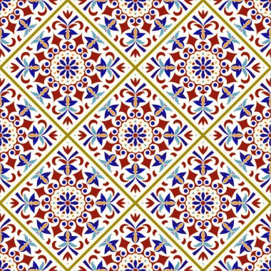 dekoratif kiremit desen vektörü