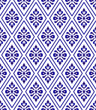 mavi ve beyaz Tayland deseni