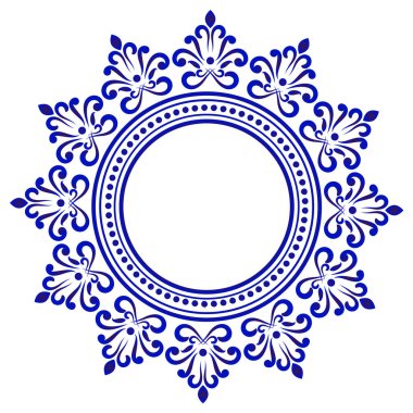 dekoratif yuvarlak çerçeve mamdala