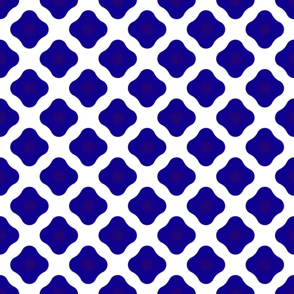 Motif céramique bleu et blanc — Image vectorielle