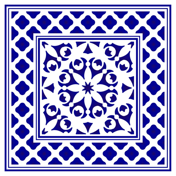 Diseño de marco de porcelana — Archivo Imágenes Vectoriales