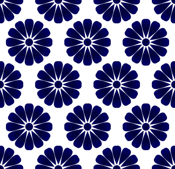 Porselein bloem patroon — Stockvector