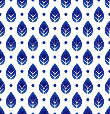 Yapraklı porselen desen