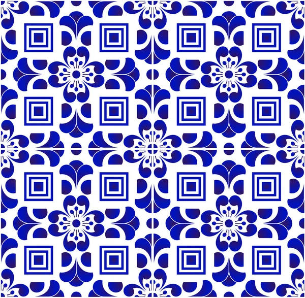 Hermoso patrón de azulejo — Vector de stock