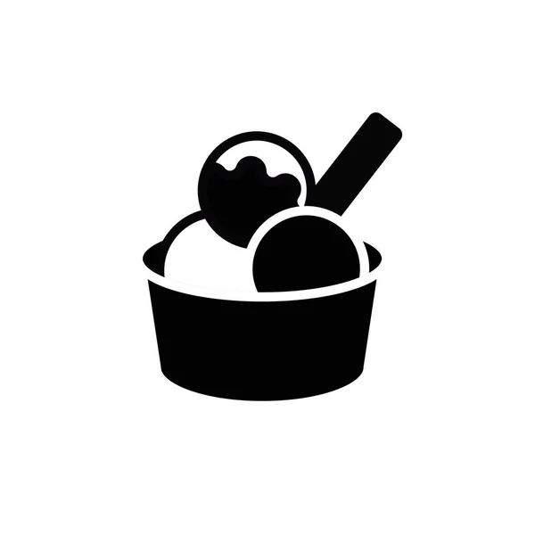 Icono de taza de helado — Vector de stock