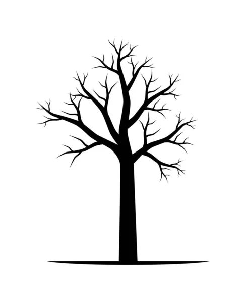 Vetor de árvore nua — Vetor de Stock