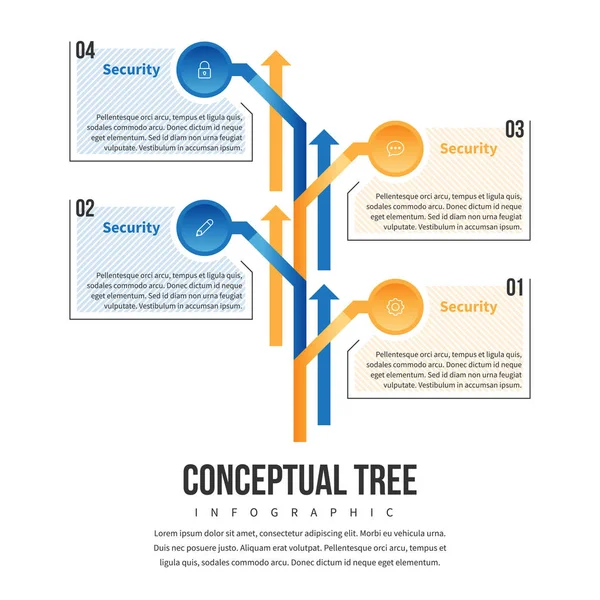 Koncept stromu infografika — Stockový vektor