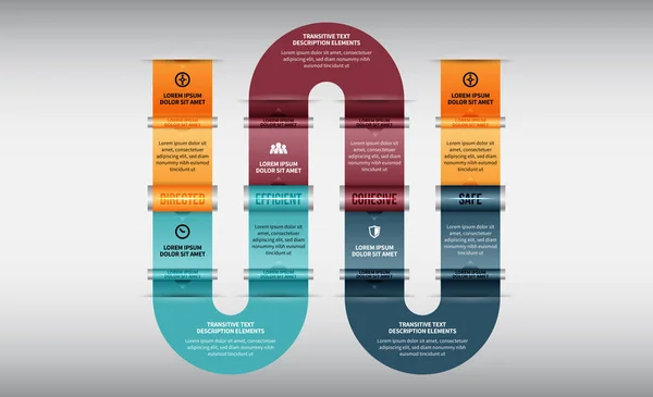 Cilinder zijde rijstroken Infographic — Stockvector