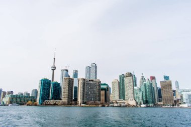 Toronto şehir manzarası, bir kış gününde