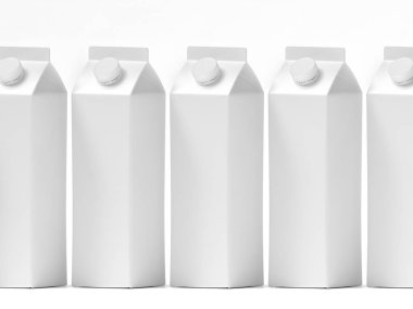 Bir tetrapak paketleme şablonunun 3d modeliName.