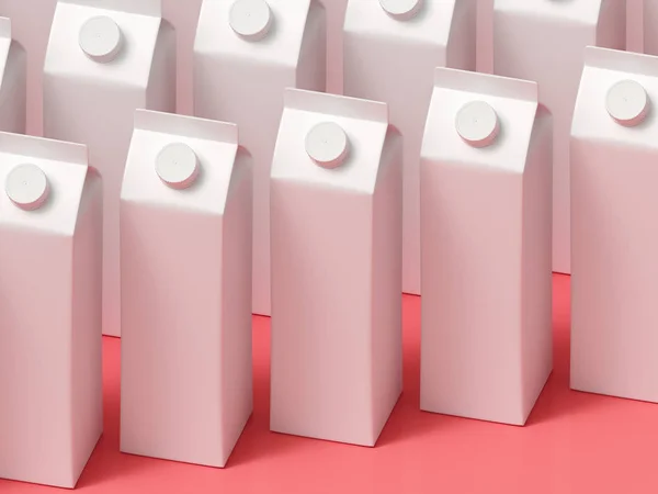 Bir tetrapak paketleme şablonunun 3d modeliName.