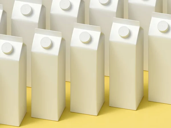 Bir tetrapak paketleme şablonunun 3d modeliName.