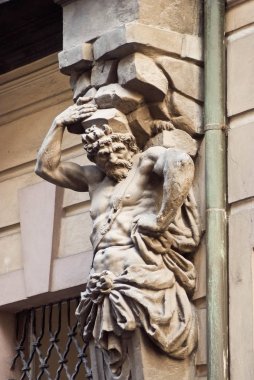 Prague, Çek Cumhuriyeti binanın mimari dekorasyon