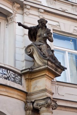 Prague, Çek Cumhuriyeti binanın mimari dekorasyon