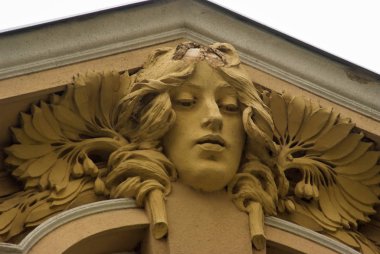 Prague, Çek Cumhuriyeti binanın mimari dekorasyon