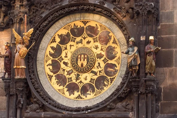 De astronomische klok ORLOJ. Prague, Tsjechië — Stockfoto