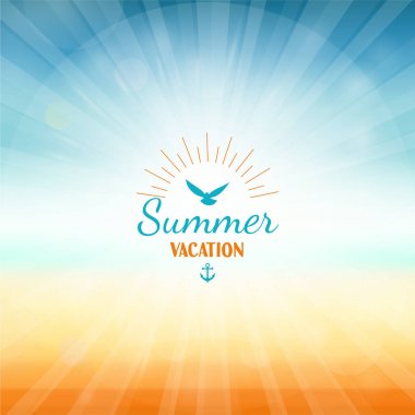 yaz tatil tatil deniz güneş soyut plaj