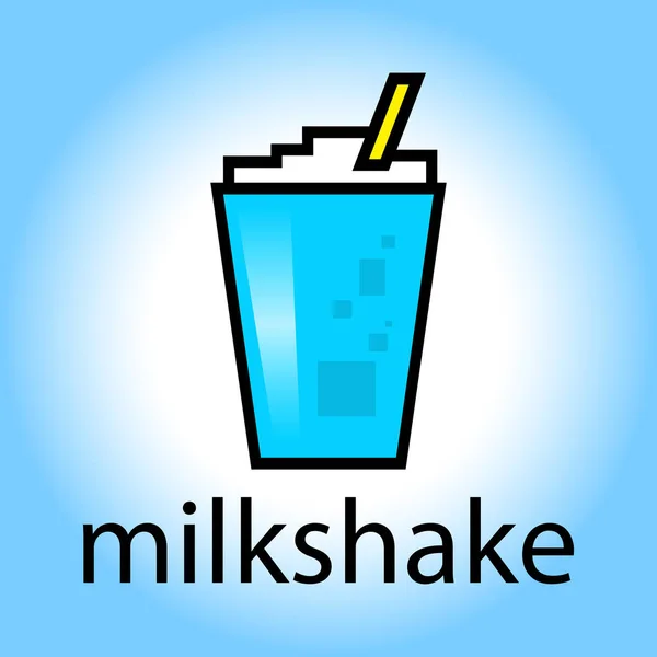 Milkshake Pić Świeży Napój Lato Sweet — Wektor stockowy