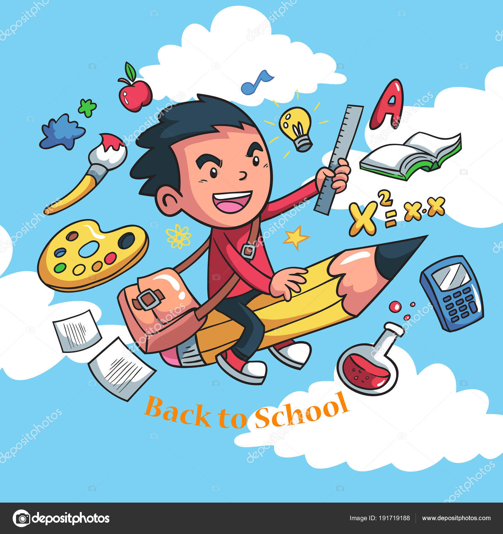 School Student Pencil Rubber Book Exam Paper Stock Vector Image by ©marklys #191719188 School Student Pencil Rubber Book Exam Paper Stock Vector Image by ©marklys #191719188