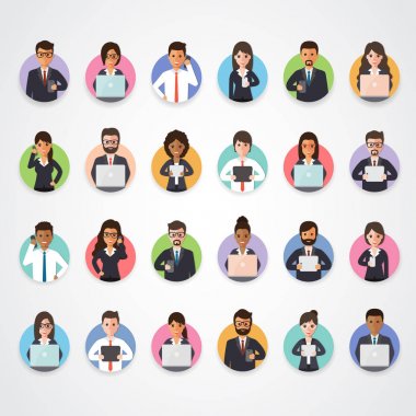 iş şirket adamları takım avatar simgesi çalışan işçi profil lideri iş
