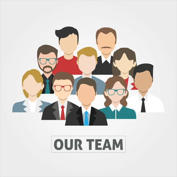 Empresa Gente Trabajo Equipo Avatar Icono Empleado Trabajador Perfil — Vector de stock