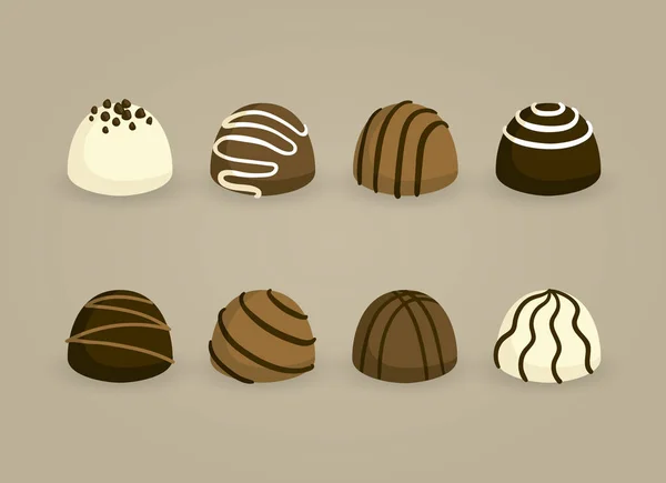 おいしい甘いチョコレートベクトルデザイン — ストックベクタ