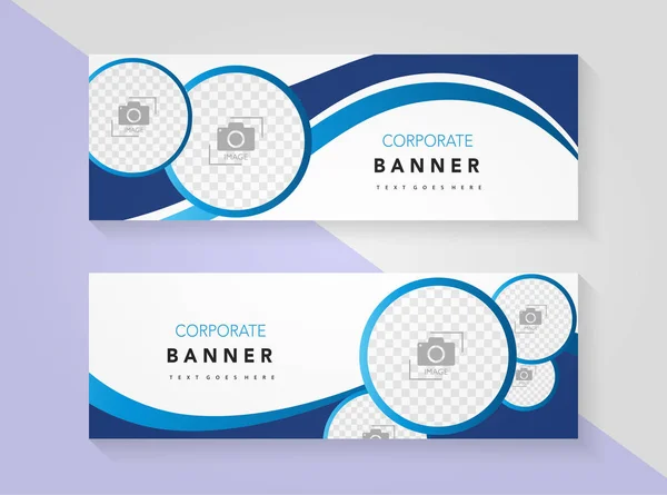 Corporate Banner Template Vector Design — Stock Vector