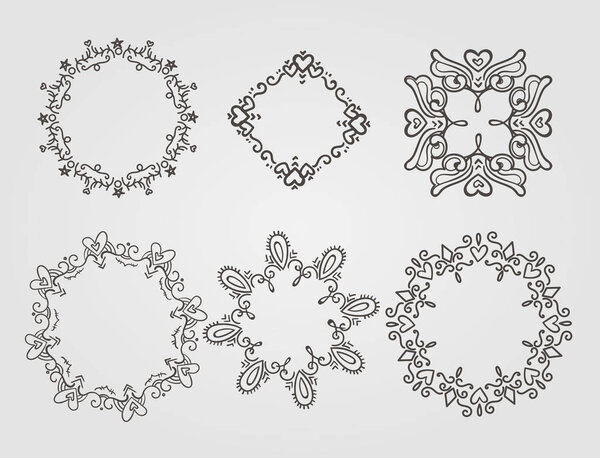 Набор декоративных цветочных украшений
