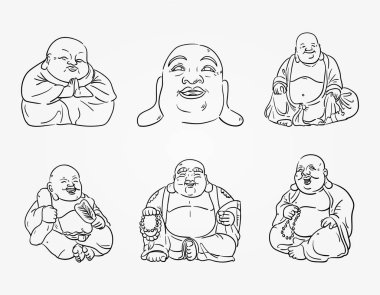 Buddha çizgi film setinin çeşitliliği