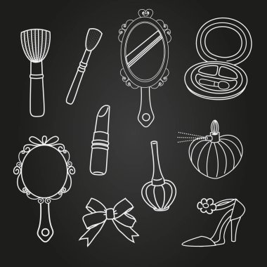 Güzellik kozmetik setinin çeşitliliği