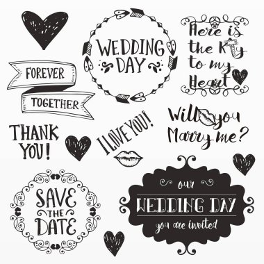 Dekoratif düğün seti çeşitliliği