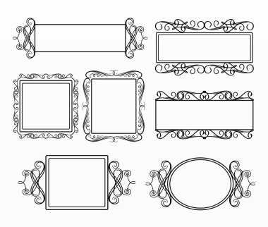 Kenarlık ve çerçeve koleksiyonu ayarla
