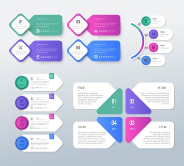 Dijital iş bilgisel vektör tasarımı