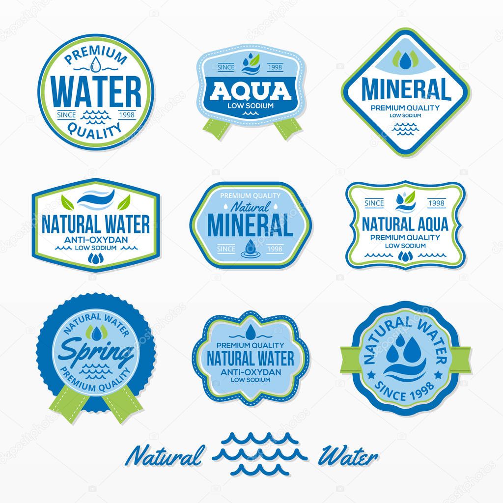Variety of water emblem set