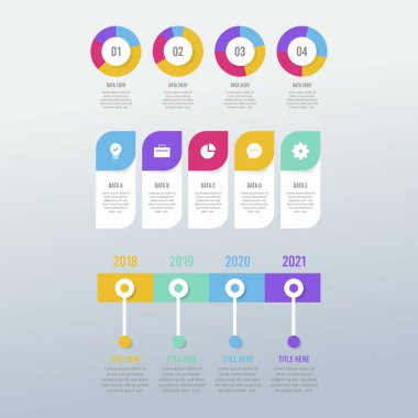 Dijital iş bilgisel vektör tasarımı