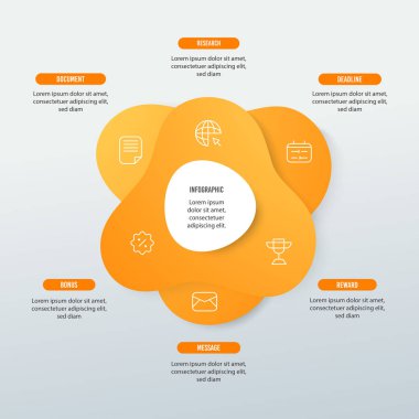 Modern ticari bilgi vektörü şablonu