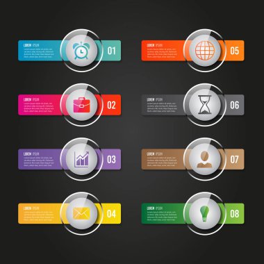 Dijital iş bilgisel vektör tasarımı