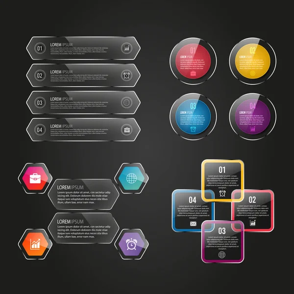 Digital Business Infographic Vector Design — 스톡 벡터