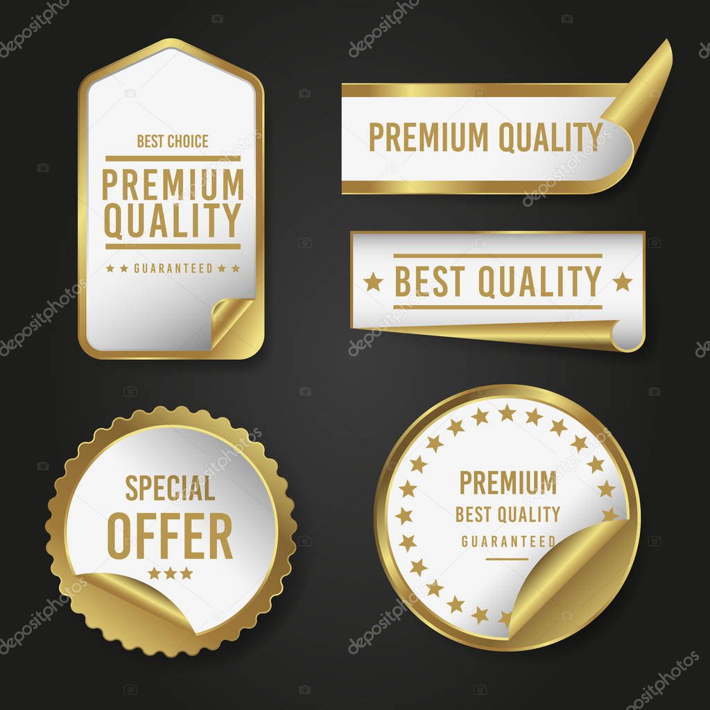 Variety of sales tag set