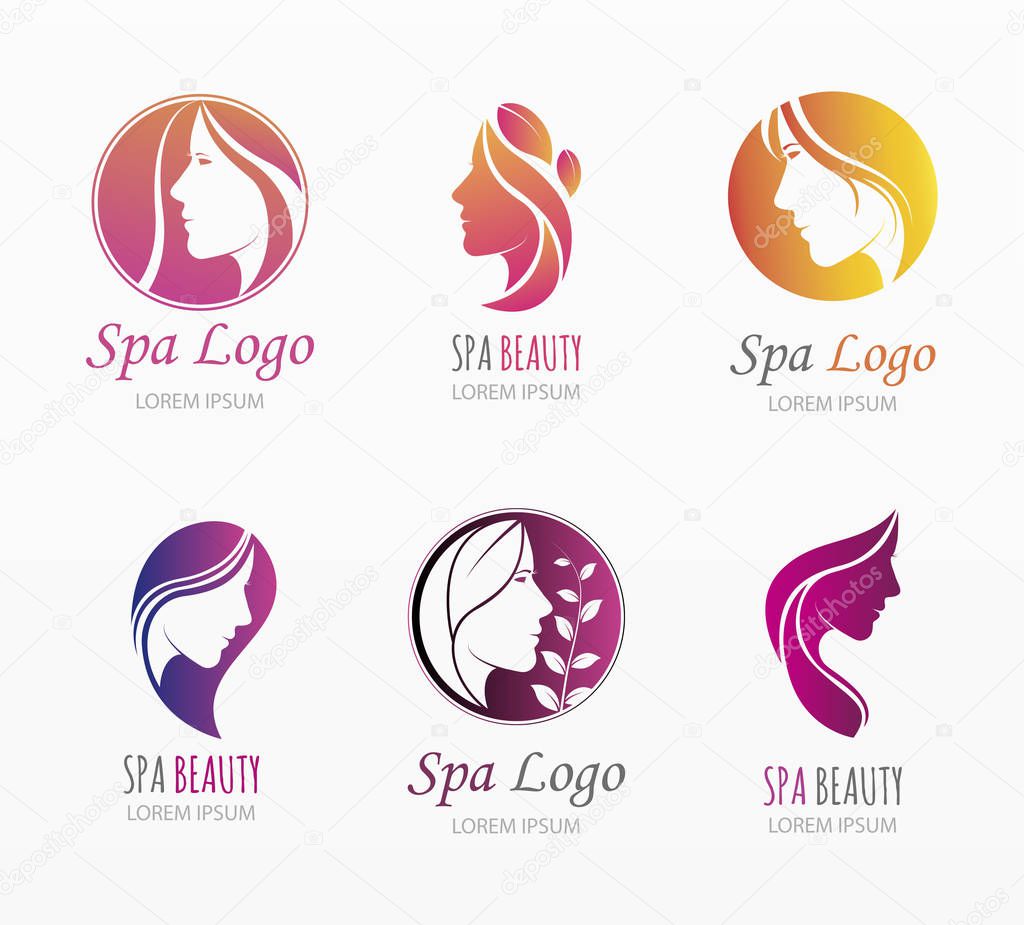 Wellness and beauty banner set