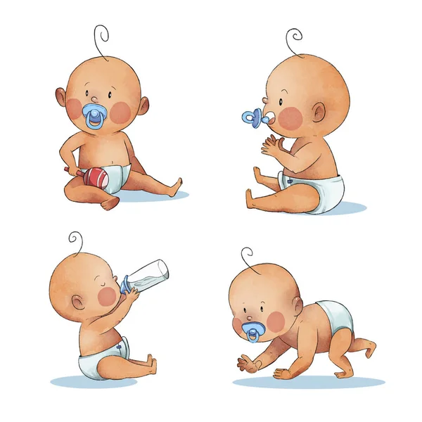 可愛い赤ちゃんセット — ストックベクタ
