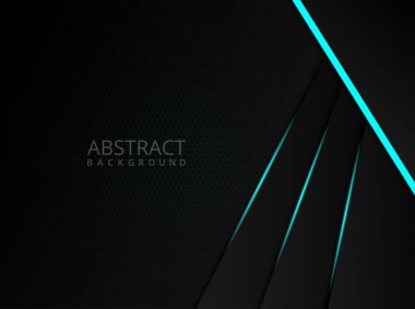 Abstract black cyber background design