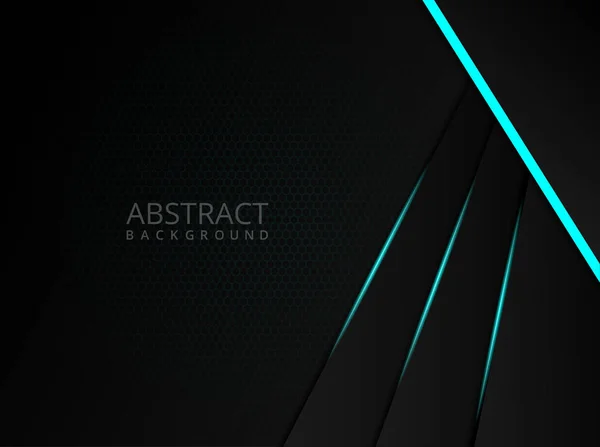 Design Fundo Cibernético Preto Abstrato — Vetor de Stock