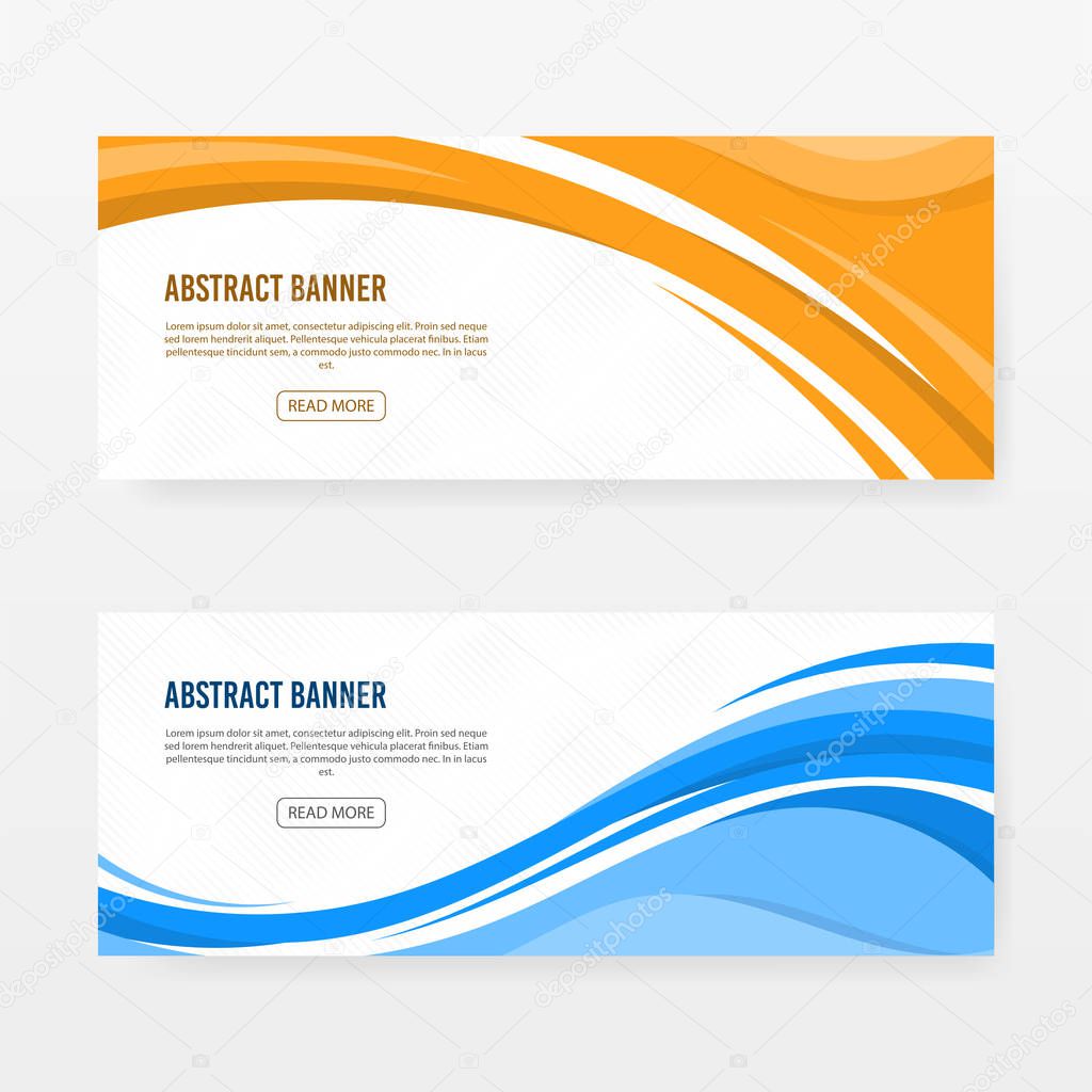 Variety of corporate banner set